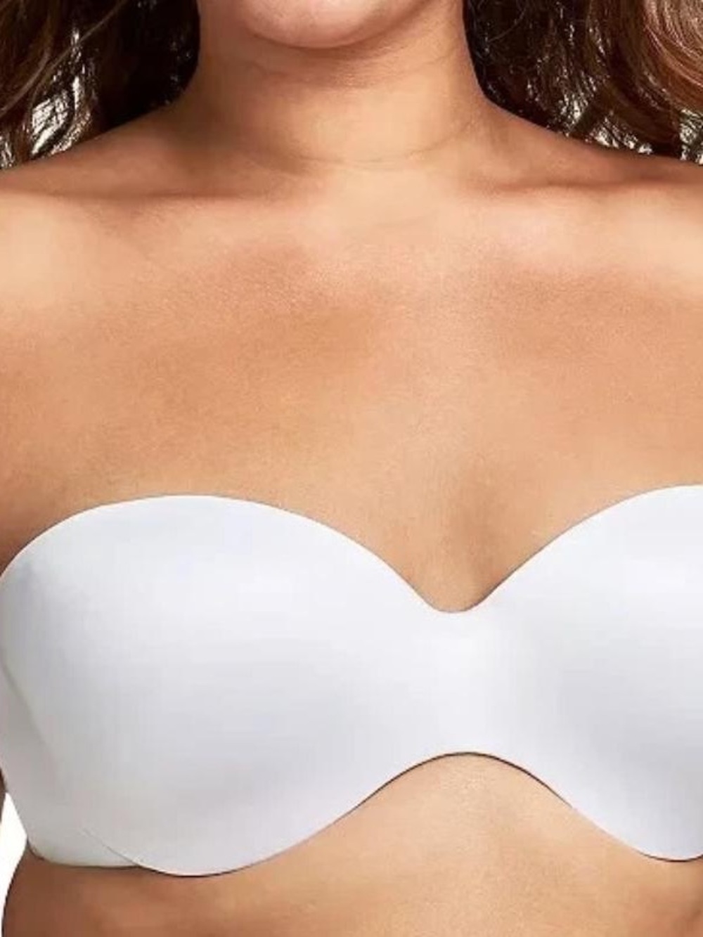 Maidenform Smooth Strapless Bandeau Bra - White